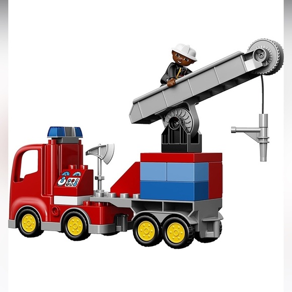 Rare duplo Lego Fire Truck Model 10592 age 2-5 out of stuck - Picture 4 of 11